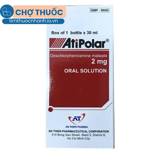 Atipolar 2mg/5ml (chai 30ml)