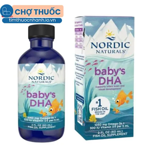 Baby’s DHA Omega-3 With Vitamin D3 Nordic Naturals 60ml