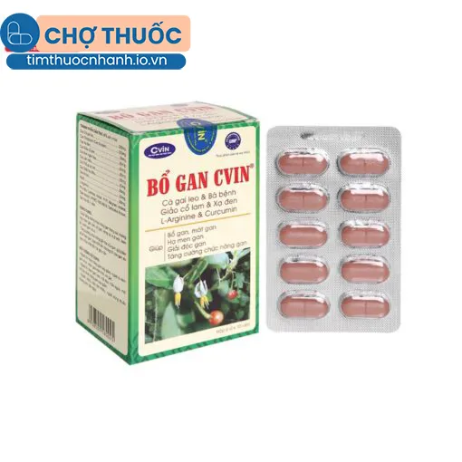 Bổ Gan Cvin (Hộp 6 vỉ x 10 viên)