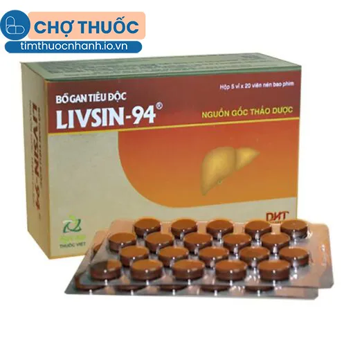 Bổ Gan Tiêu Độc Livsin-94 (Hộp 100 viên)