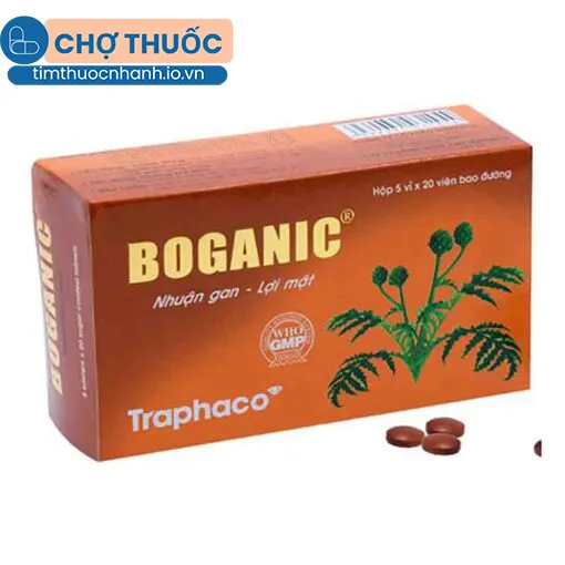 Boganic (Hộp 5 vỉ x 20 viên bao đường)