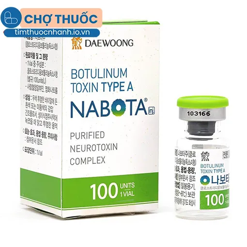 Botox 100 Units Botulinum Toxin Type A Nabota
