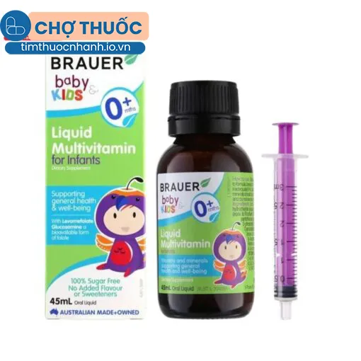 Brauer Baby Kids Liquid Multivitamin For Infants