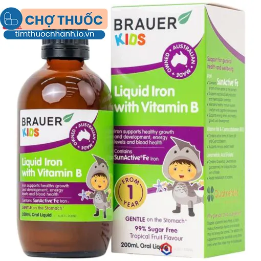 Brauer Kids Liquid Iron With Vitamin B