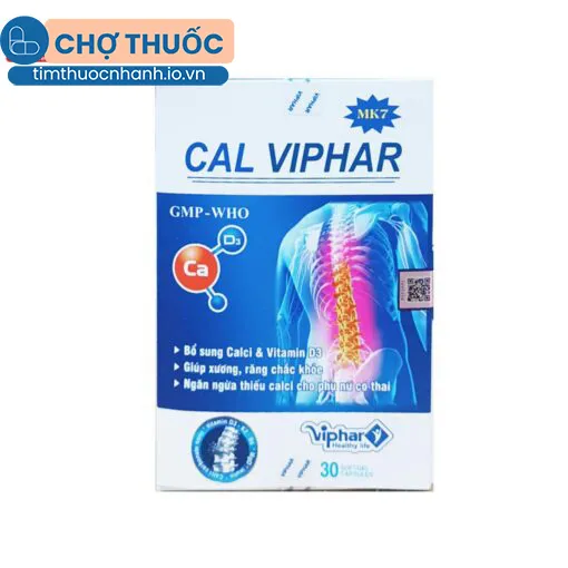 Cal Viphar MK7 (Lọ 30 Viên)
