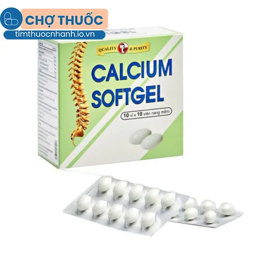 Calcium Softgel (10 vỉ x 10 viên)