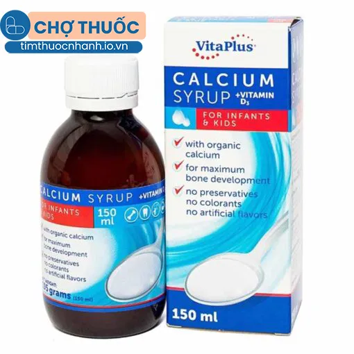 Calcium Syrup + Vitamin D3 for Infants & Kids