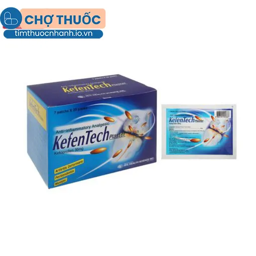 Cao dán KefenTech Plaster (Hộp 20 gói)
