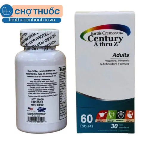 Century A Thru Z Multivitamin Adults (60 viên)