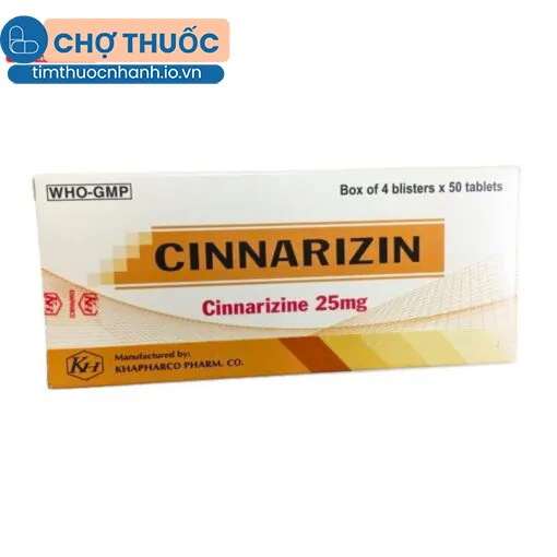 Cinnarizin 25mg Khapharco