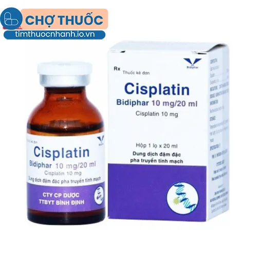 Cisplatin Bidiphar 10mg/20ml