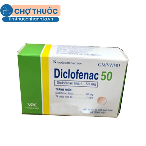 Diclofenac 50 Cửu Long