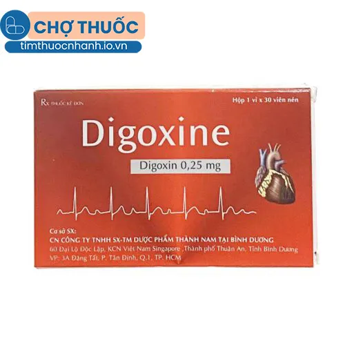 Digoxine 0,25mg Thành Nam