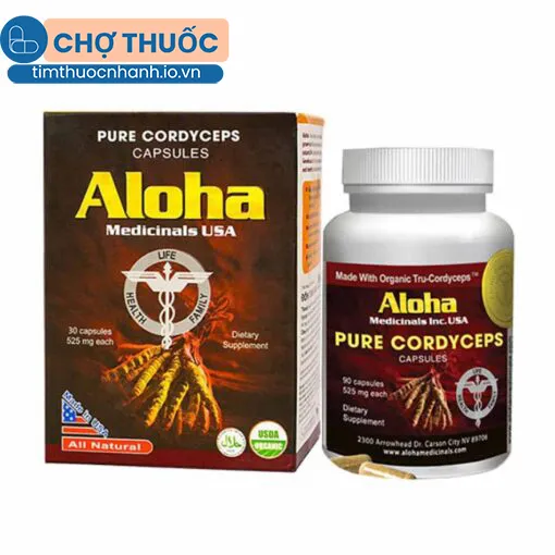 Đông trùng hạ thảo Aloha Medicinals Usa 30 Viên