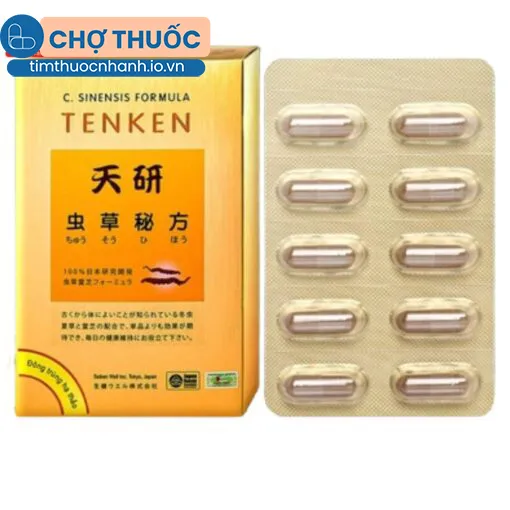 Đông trùng hạ thảo Tenken (hộp 60 viên)