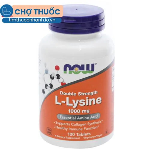 Double Strength L-Lysine 1000mg Now