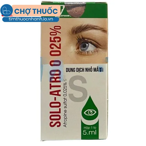Dung dịch nhỏ mắt SOLO - ATRO 0.025%