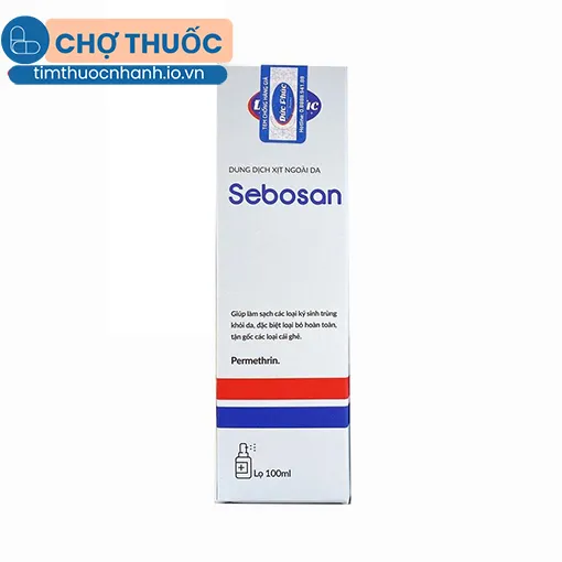 Dung dịch xịt ngoài da Sebosan 100ml
