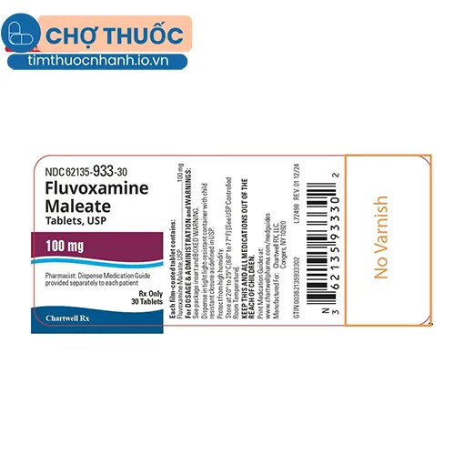 Fluvoxamine 100mg Chartwell