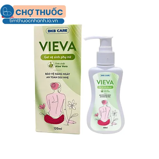 Gel vệ sinh phụ nữ VIEVA DKB CARE Tinh chất Aloe Vera 120ml