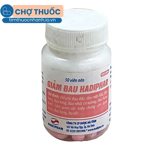 Giảm đau Hadiphar