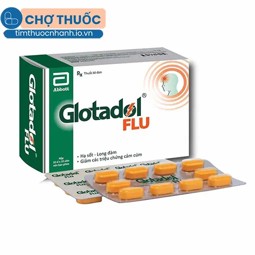 Glotadol Flu (xanh)