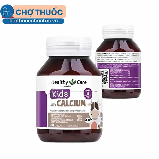 Healthy Care Kids Milk Calcium Lọ 60 viên