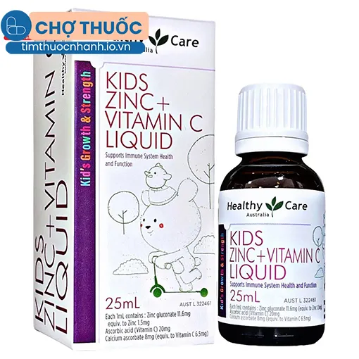 Healthy Care Kids ZinC + Vitamin C Liquid