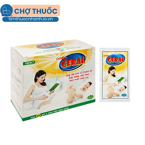 Hỗn dịch uống Calcium Geral
