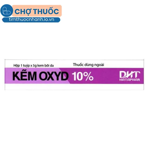 Kẽm Oxyd 10% Hataphar 5g
