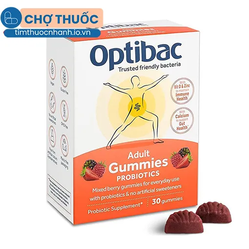 Kẹo dẻo Optibac Adult Gummies Probiotics