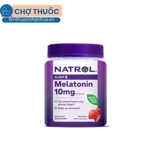 Kẹo ngủ Natrol Melatonin 10mg