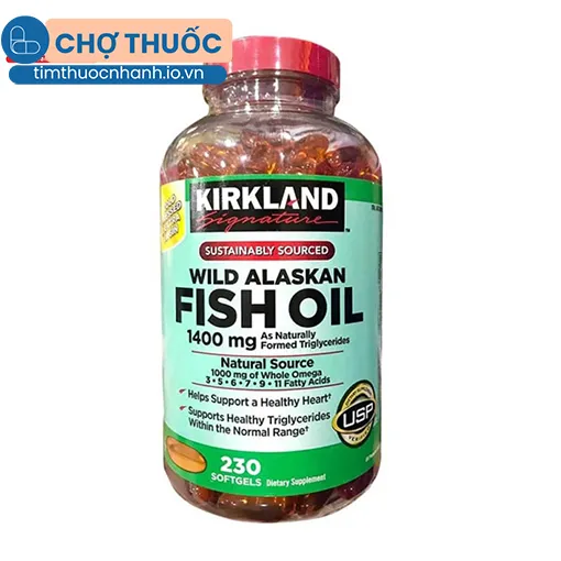 Kirkland Wild Alaskan Fish Oil 1400mg
