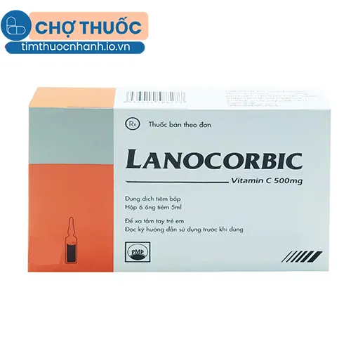 Lanocorbic 500mg (tiêm)