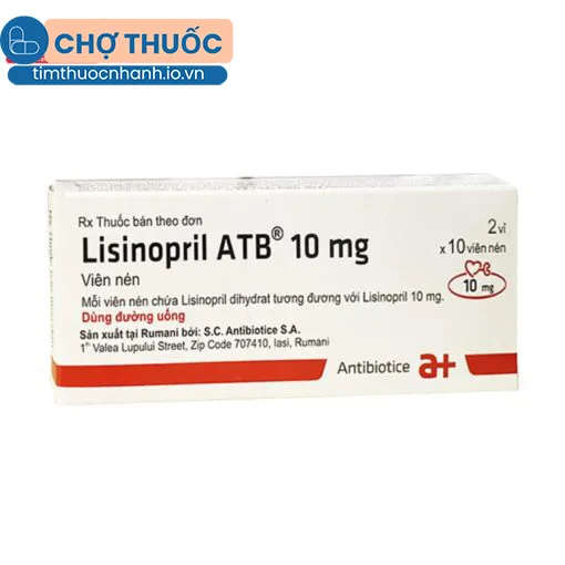 Lisinopril ATB 10mg