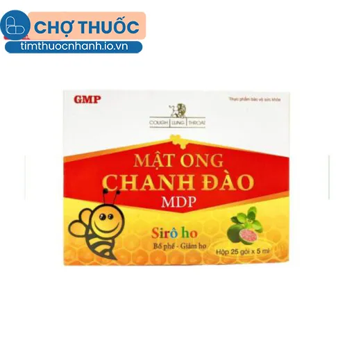 Mật Ong Chanh Đào MDP 25 gói x 5ml