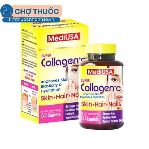 MediUSA Super Collagen + C (lọ 60 viên)