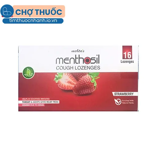 Mehta’s Menthosil Cough Lozenges (Strawberry)