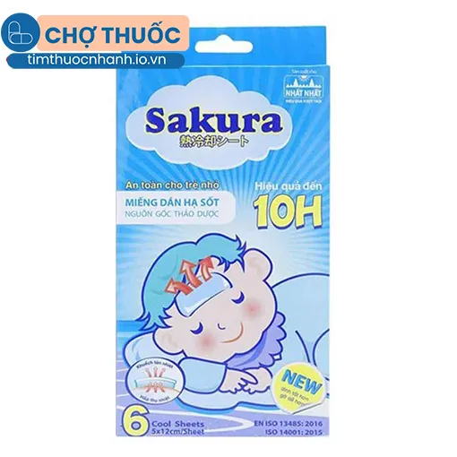 Miếng dán hạ sốt Sakura