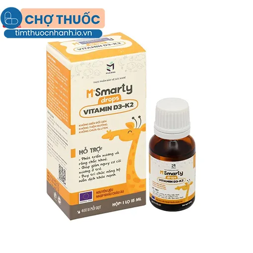 M'Smarty Vitamin D3K2 Drops
