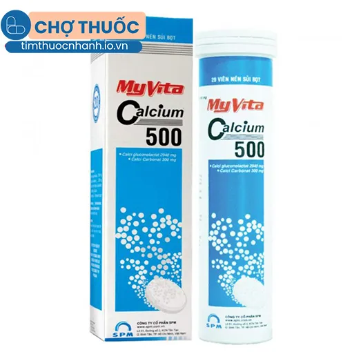 MyVita Calcium 500 (tuýp 20 viên)