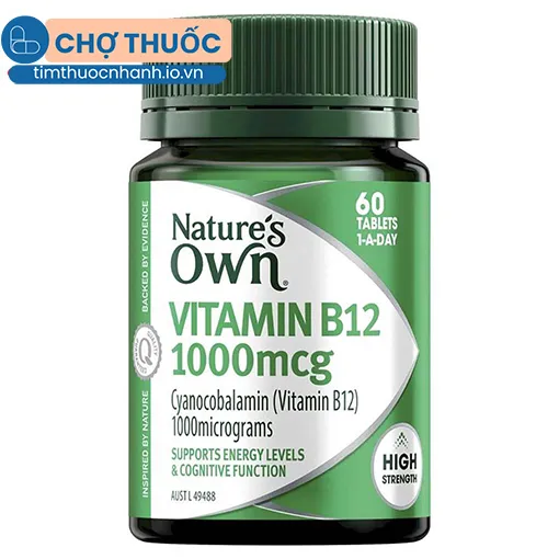 Nature's Own Vitamin B12 1000mcg 60 viên