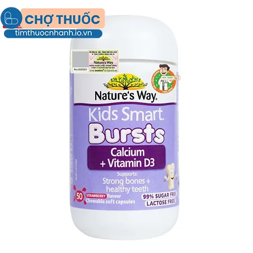 Nature's Way Kids Smart Bursts Calcium + Vitamin D3