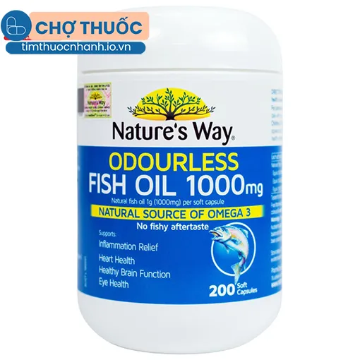 Nature's way Odourless Fish Oil 1000mg