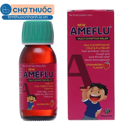 New Ameflu Multi-Symptom Relief hương dâu
