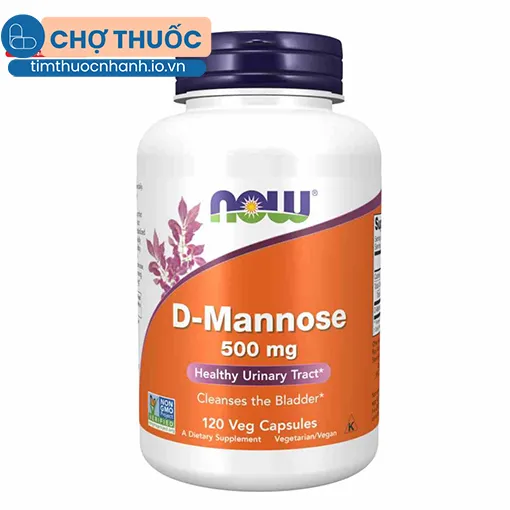 Now D-Mannose 500mg 120 Capsules
