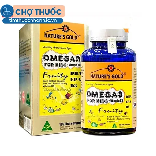 Omega 3 For Kids + Vitamin D3 Nature's Gold