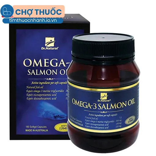 OMEGA-3 SALMON OIL Dr.Natural (Hộp 180 viên)