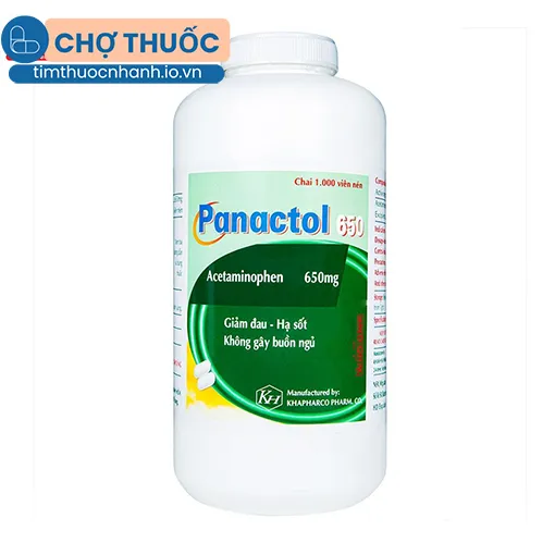 Panactol 650 Chai 1000 Viên
