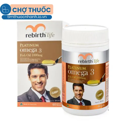 Platinum omega 3 Fish oil 1000mg rebirth life